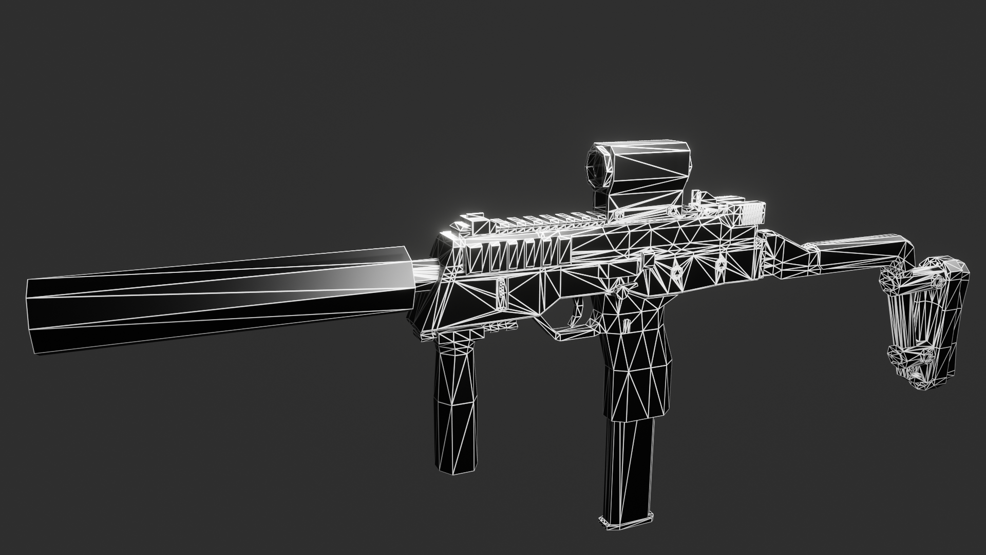 Low Poly MP9 Modified preview image 7